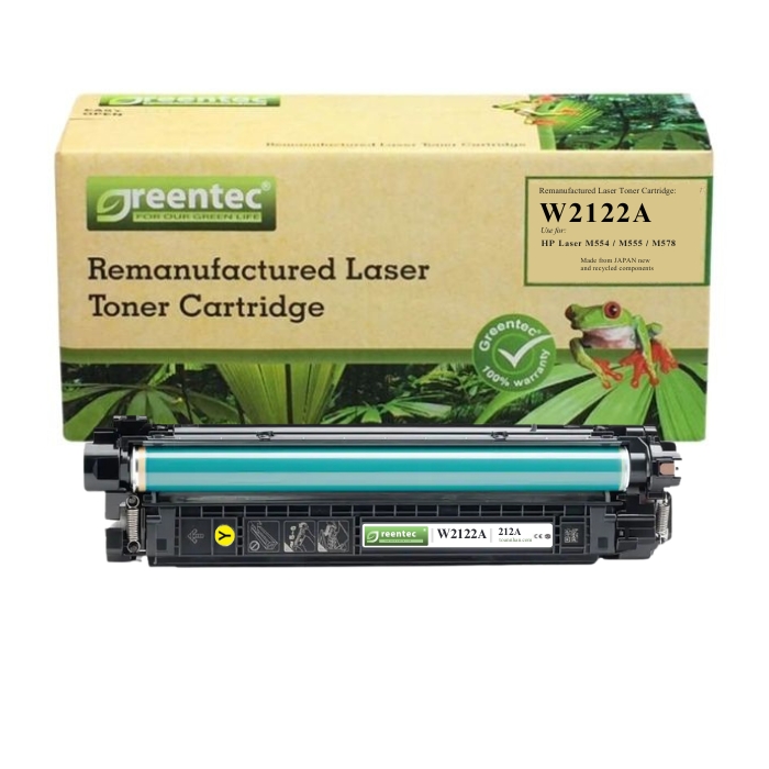 Mực in laser Greentec HP 212A (Vàng) W2122A
