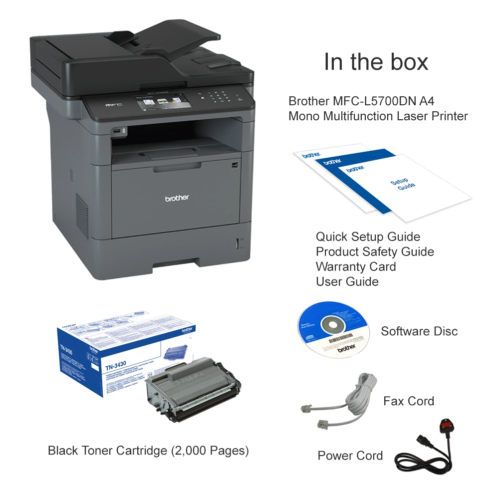 Máy in đa năng Brother MFC-L5700DN - Hình 9