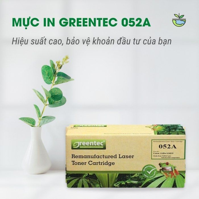 Hộp mực thay thế Greentec Canon CRG-052A (đen) hiệu suất cao, tương thích cho máy in Canon - Hình 2