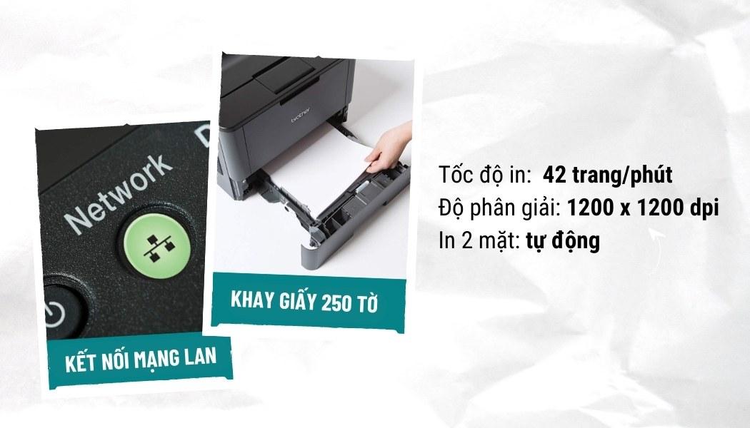 Máy in Brother HL-L5100DN - Hình 5