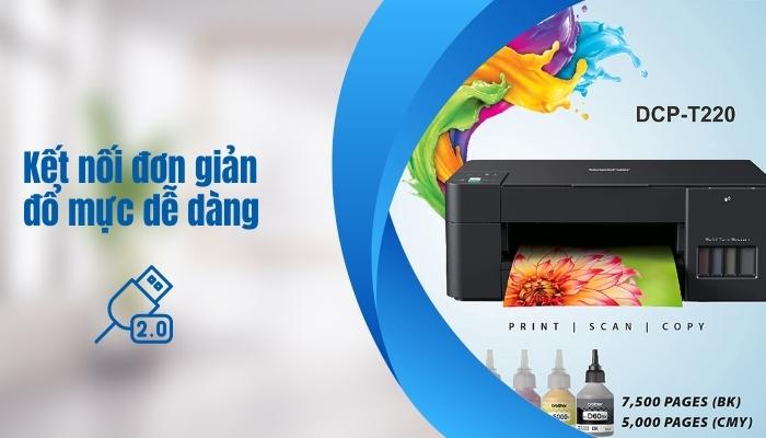 Máy in phun màu Brother DCP-T220 - Hình 7