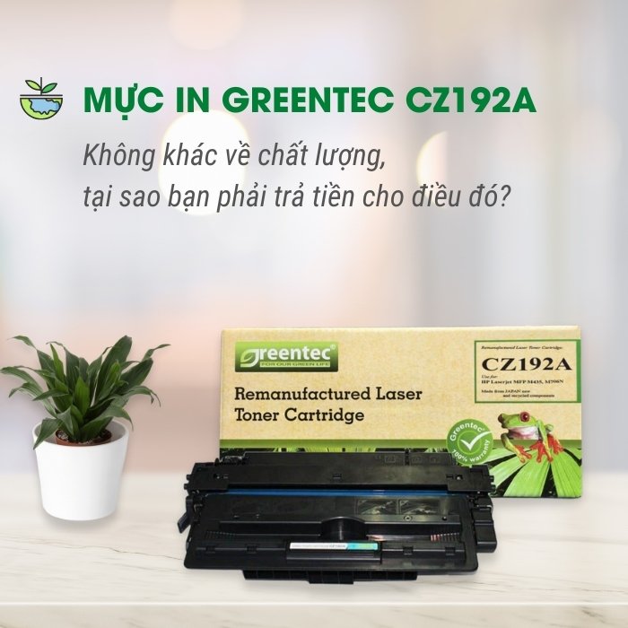 Hộp mực thay thế Greentec HP CZ192A (đen) hiệu suất cao, tương thích cho máy in HP - Hình 2