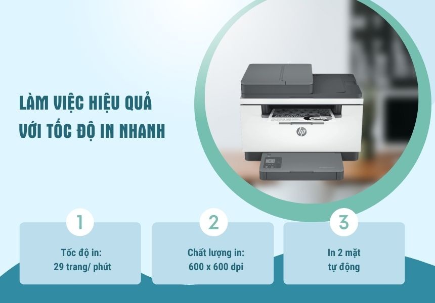 Hiệu suất mạnh mẽ của máy in HP