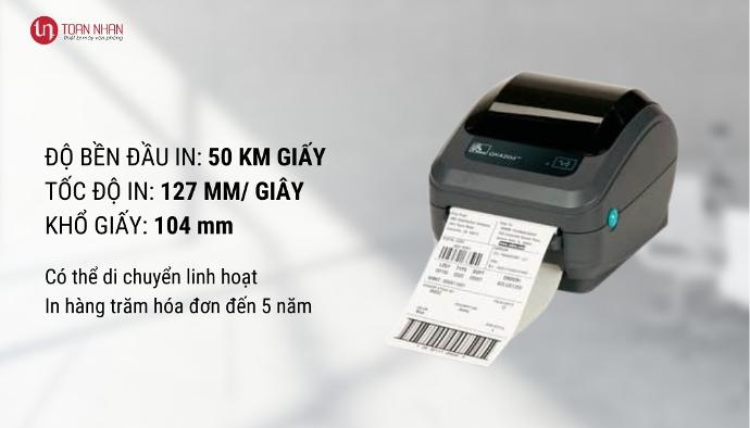 Máy in mã vạch Zebra GK420T (USB, RS232, Parallel) - Hình 4