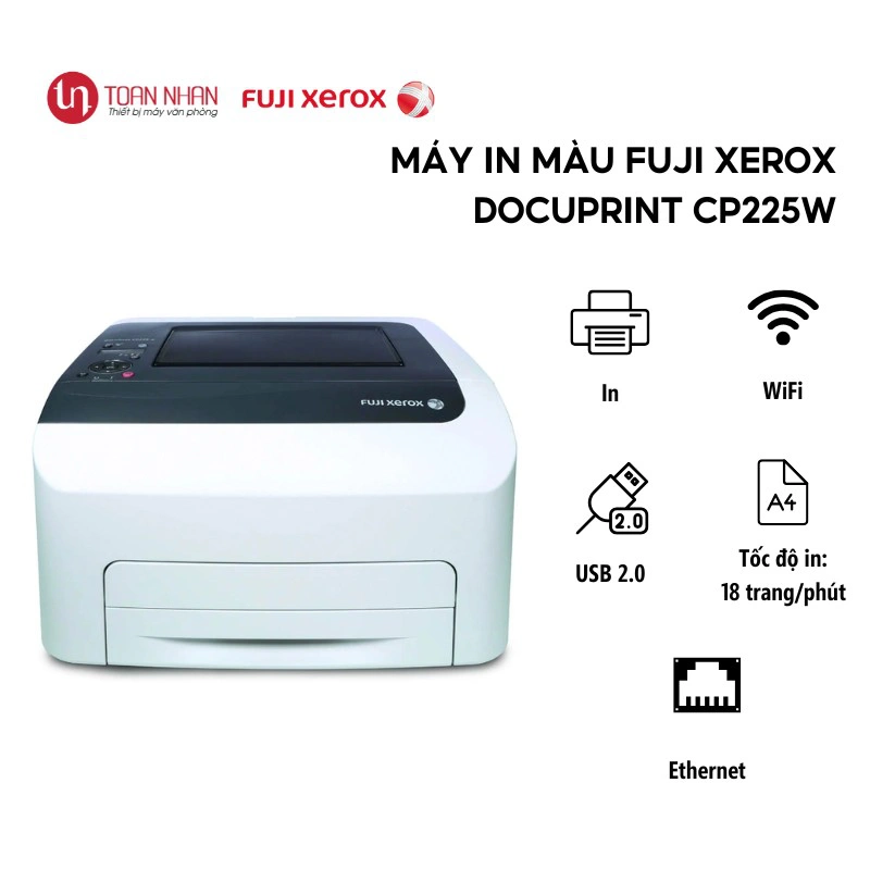 Máy in laser màu Xerox DocuPrint CP225w - Hình 4