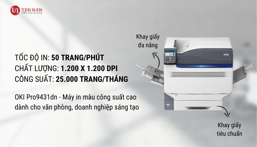 Máy in laser màu A3 Oki Pro9431DN - Hình 4