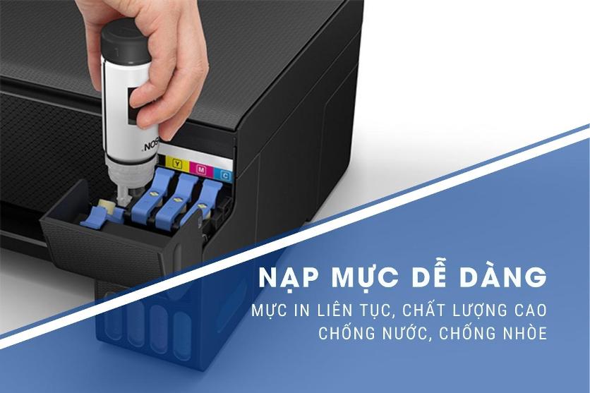 Nạp mực dễ dàng với EcoTank