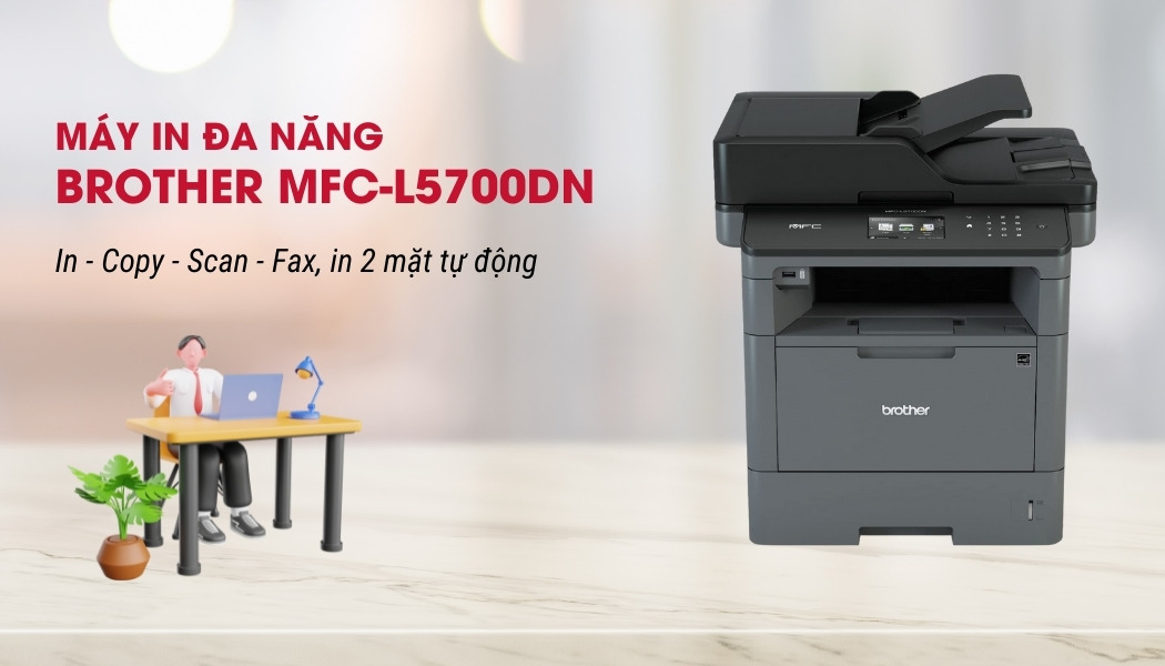 Máy in đa năng Brother MFC-L5700DN - Hình 5