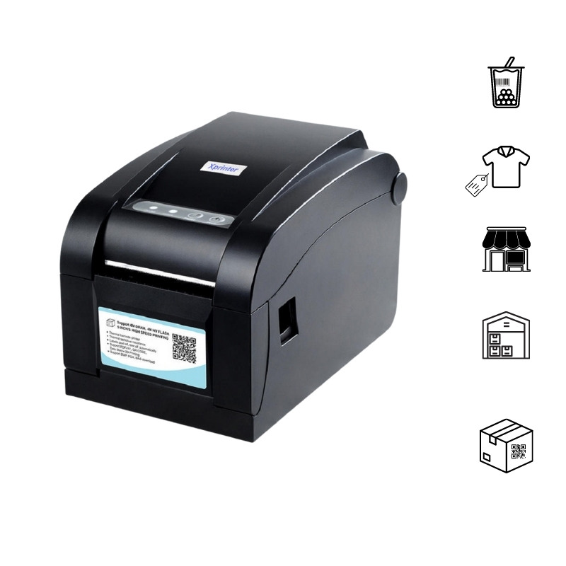 Máy in tem nhãn, decal nhiệt Xprinter XP-350B - Hình 2