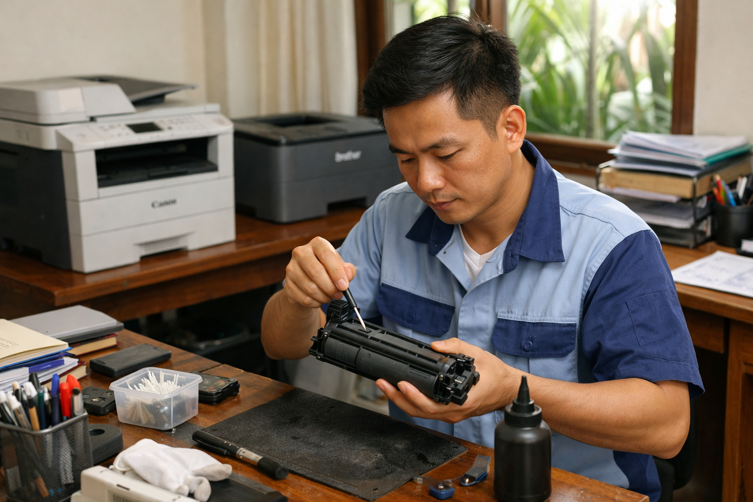 Dịch Vụ Nạp Mực Máy In Tận Nơi Phường Tân Định Uy Tín - Giá Rẻ