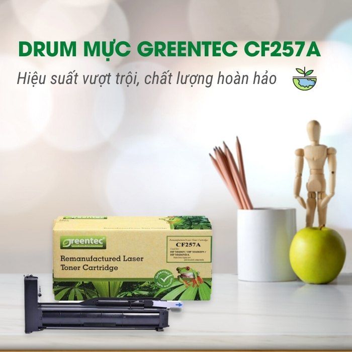 Drum laser đen trắng Greentec CF257A - Hình 3