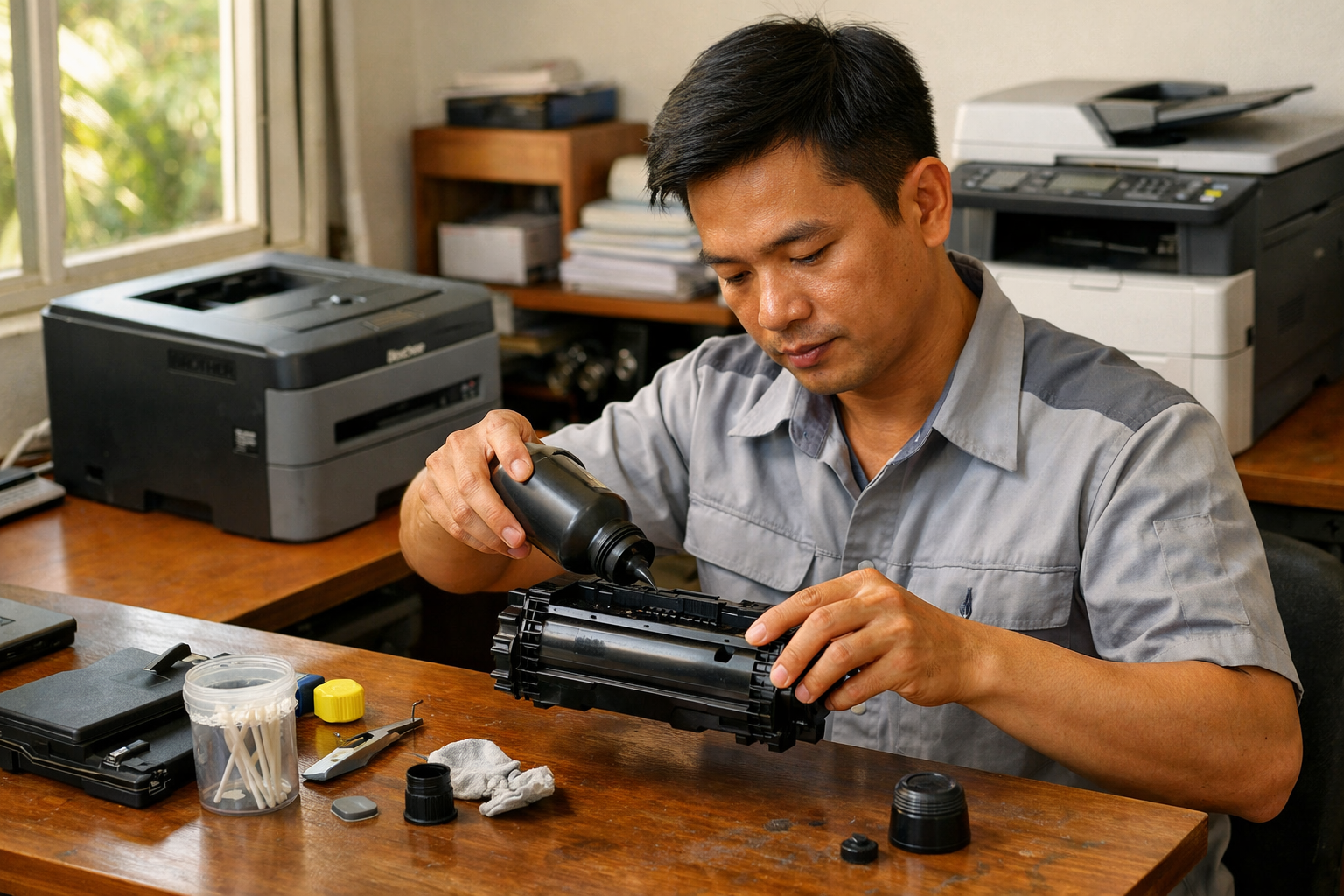 Dịch vụ nạp mực máy in Phường Thông Tây Hội: Uy tín, Có mặt sau 15 phút