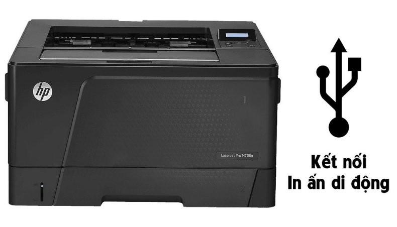 Kết nối máy in HP LaserJet Pro M706n