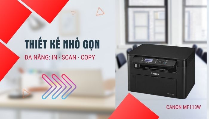 thiết kế máy in đa năng Canon MF113w