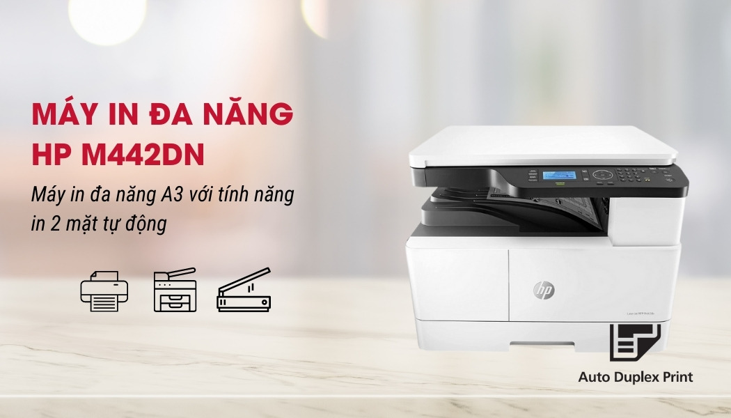 Máy in laser đa năng A3 HP LaserJet MFP M442dn - Hình 4