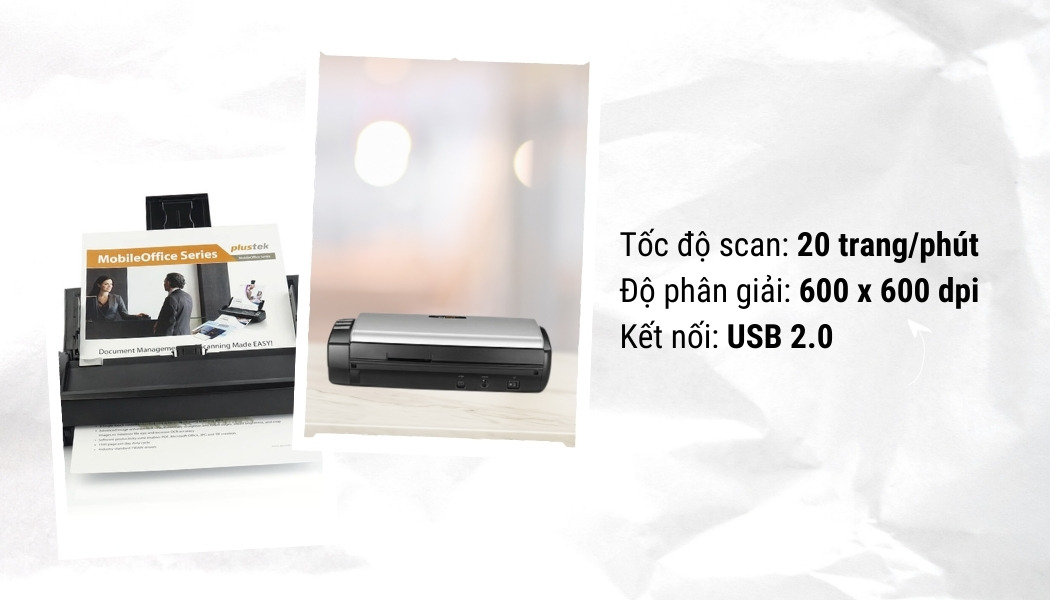 Hiệu suất quét của máy Plustek AD480