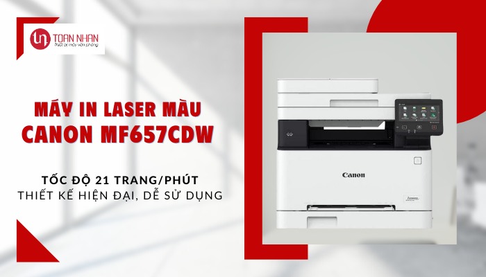 Máy in laser màu Canon i-SENSYS MF657CDW (In màu/ Copy/ Scan/ A4 / Duplex/ USB/ Ethernet/ WiFi) - Hình 5