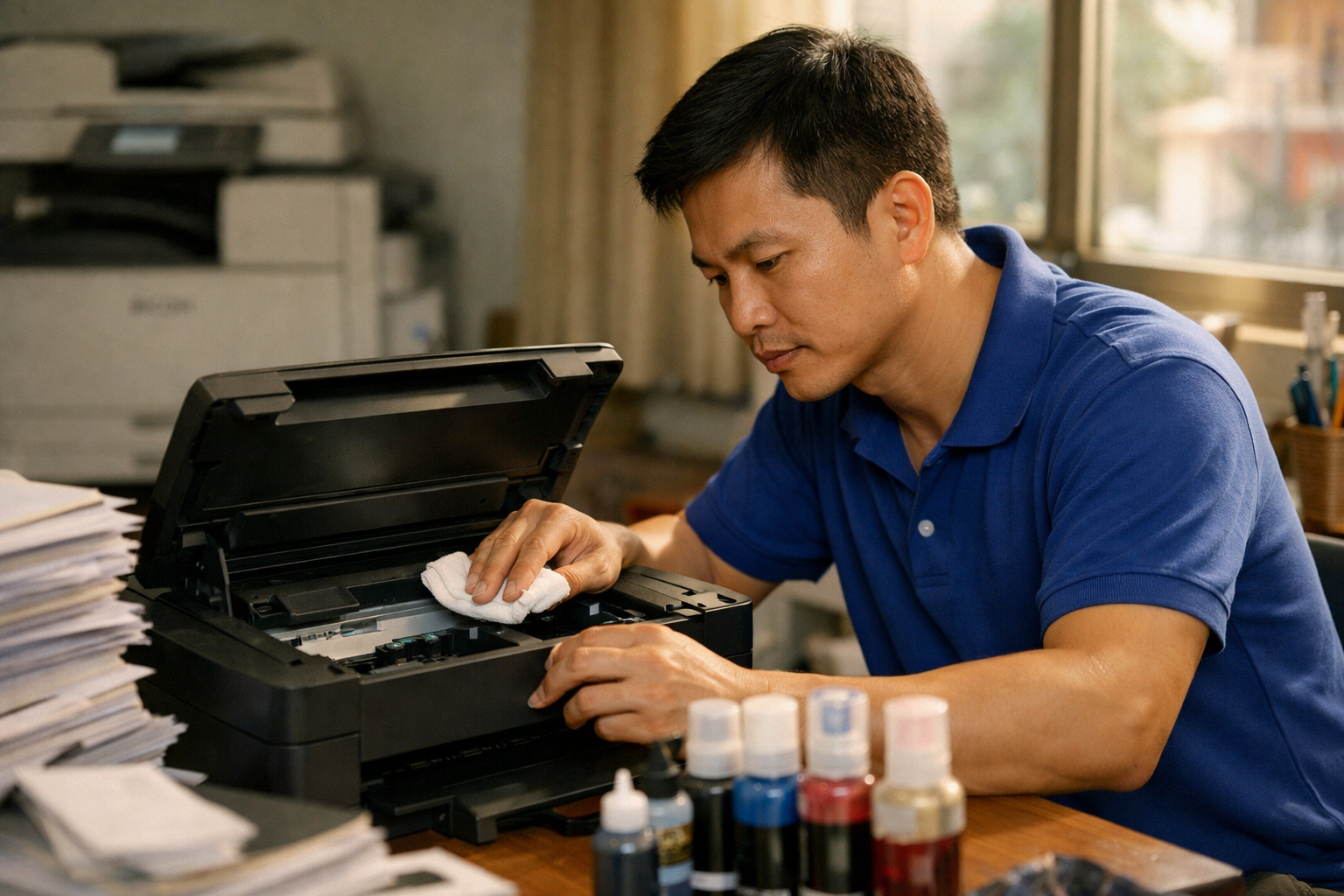 Hướng Dẫn Cách Vệ Sinh Đầu Phun Máy In Epson Tại Nhà Hiệu Quả