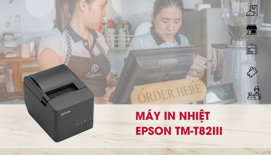 Máy in nhiệt Epson TM-T82IV- USB-LAN - Hình 3