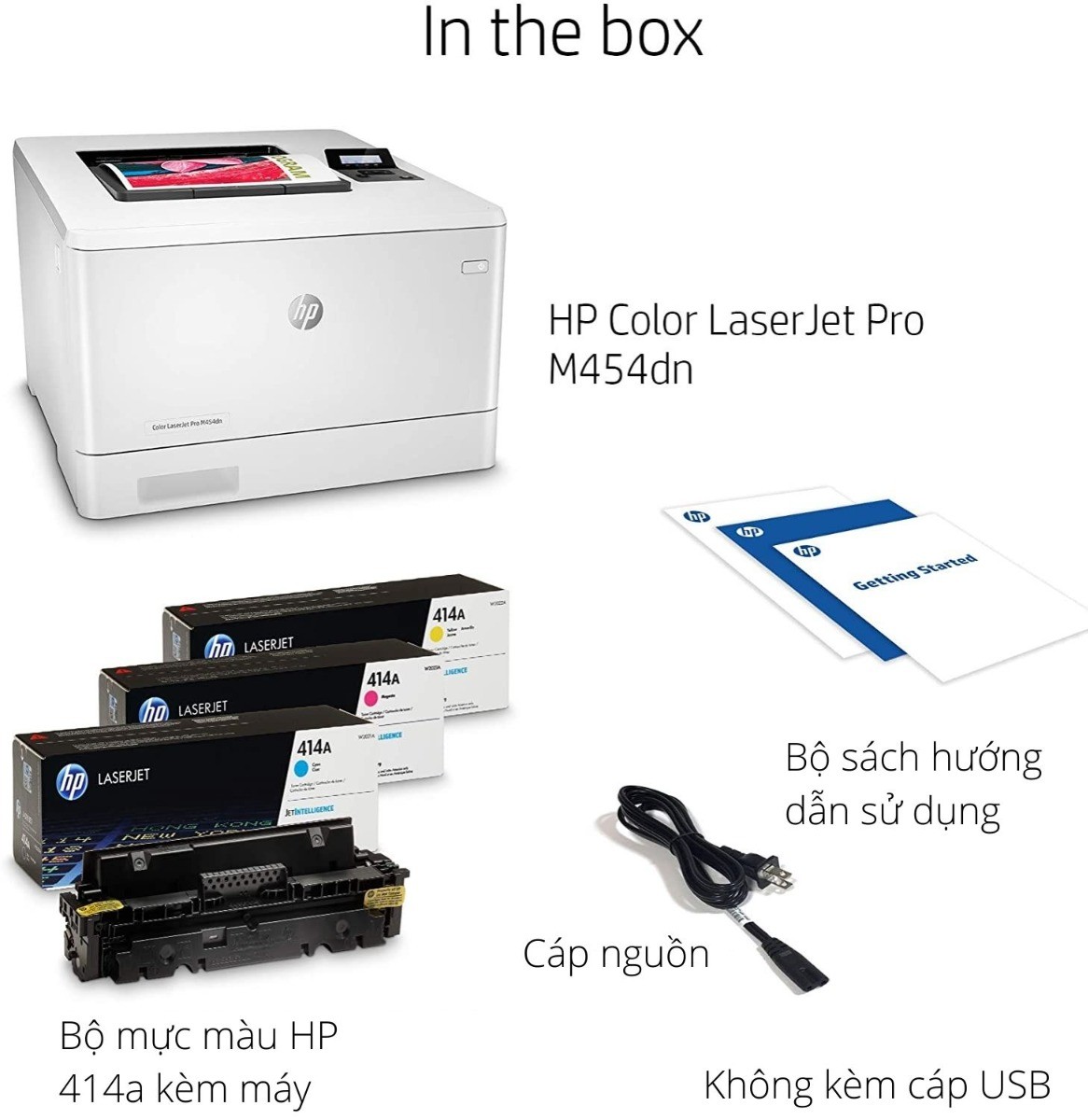 Máy in laser màu HP Color LaserJet Pro M454dn - Hình 2
