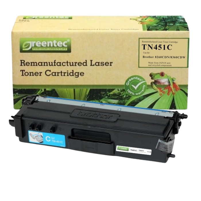Mực in laser Greentec Brother TN451C