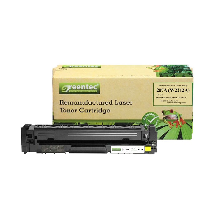 Hộp mực thay thế Greentec W2212A - 207A (vàng) hiệu suất cao, tương thích cho máy in HP - Hình 2