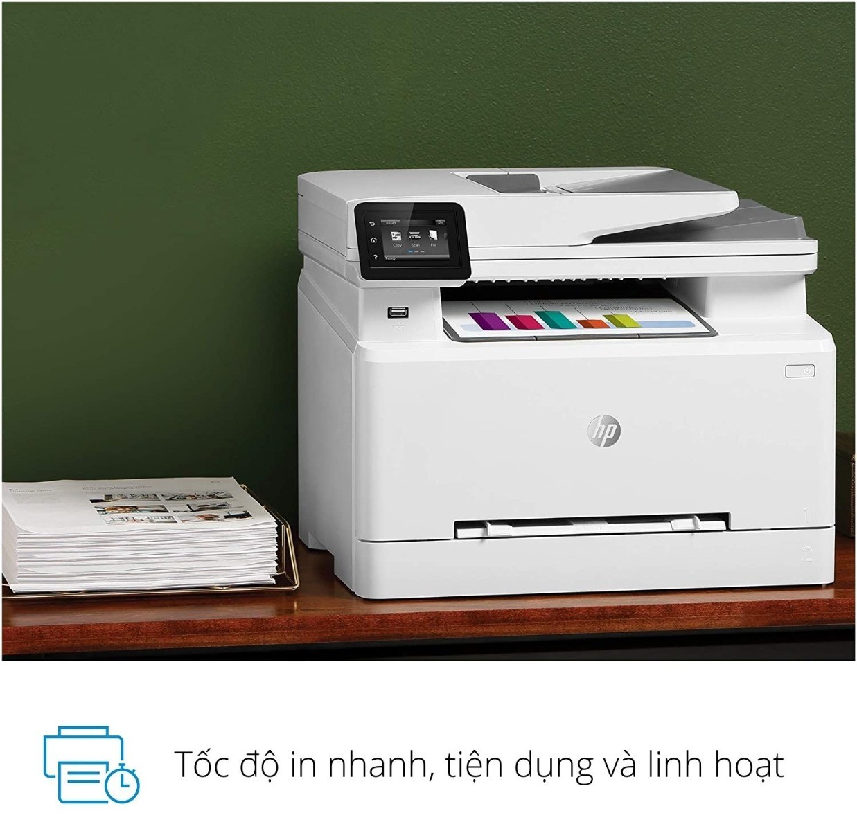 Máy in laser màu HP LaserJet Pro MFP M283fdn - Hình 4