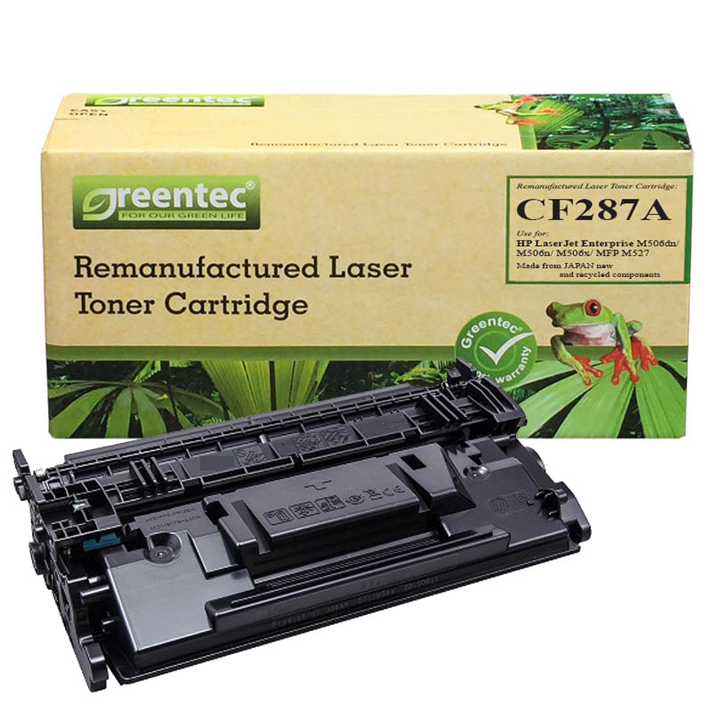 Hộp mực thay thế Greentec HP CF287A (đen) hiệu suất cao, tương thích cho máy in HP